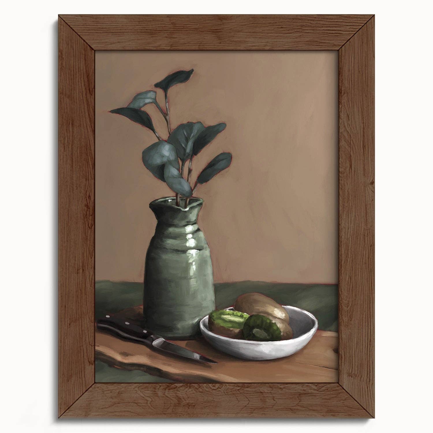 The Ugly Cat Studio - Wholesale Art Print - Eucalyptus and Kiwi Still Life Art Print7