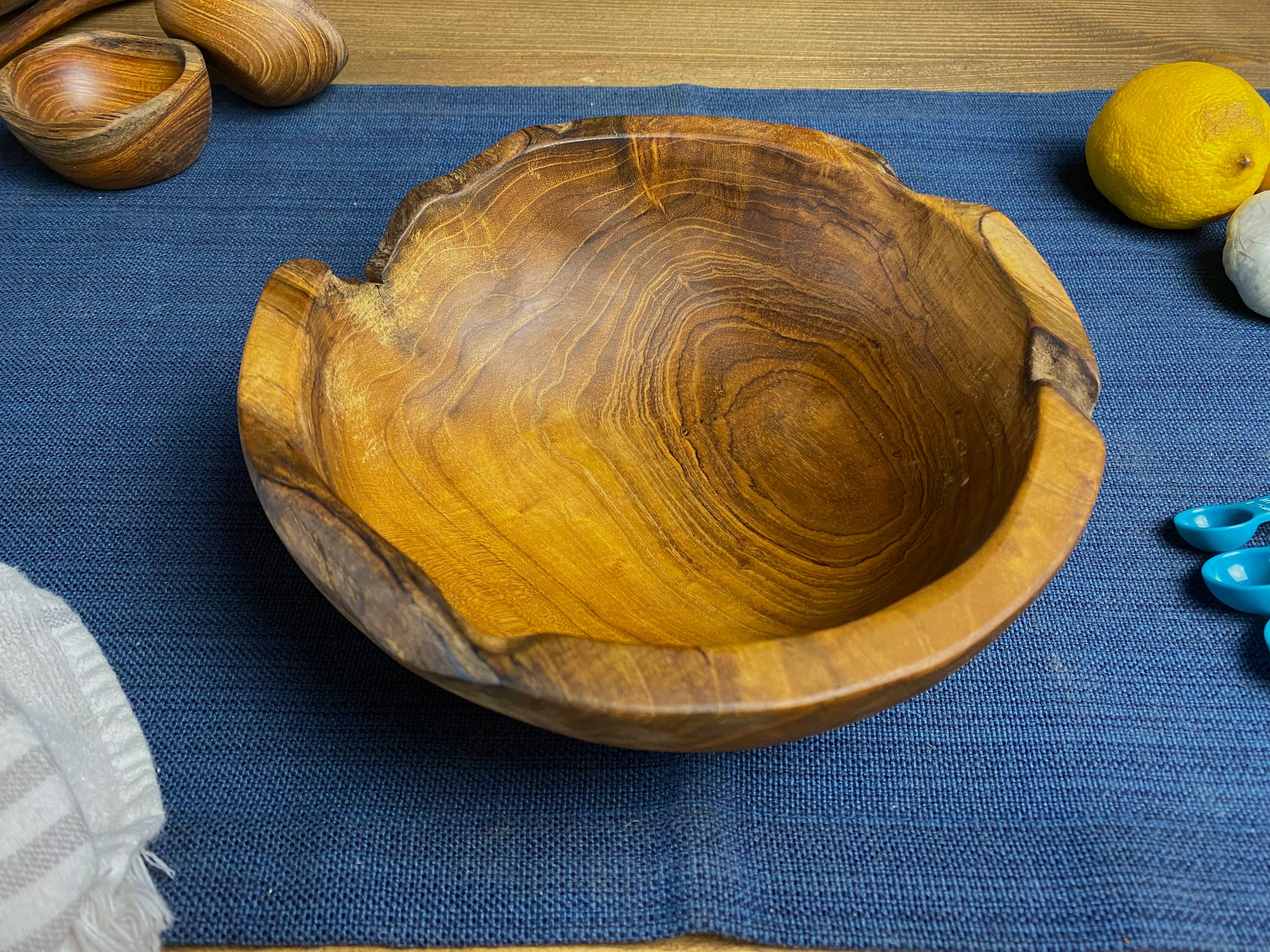 Tuckahoe Hardwoods - Wholesale Bowl - Small Live Edge Salvaged Teak Bowl - Hand Carved Wood Bowl4
