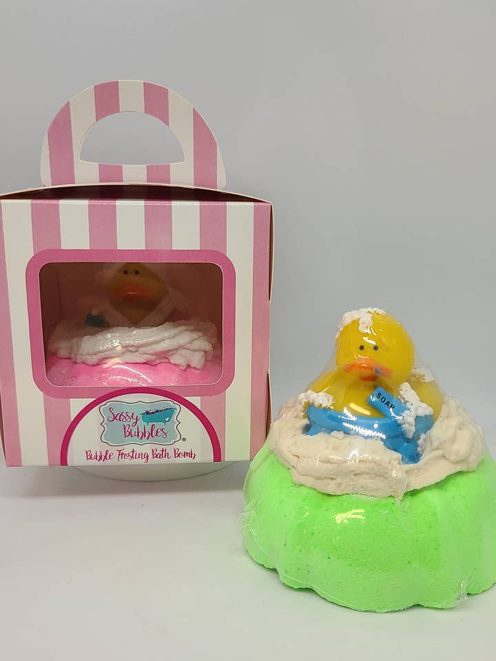 Bubble Frosting Bath Bomb in Gift Box for wholesale by Sassy Bubbles