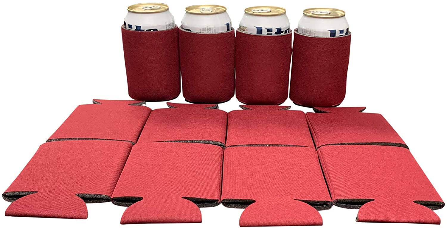 KP Kool Products - Wholesale Drink Huggers & Koozies - Blank Beer Can Cooler Sleeves, Plain Collapsible Soda Cover Coolies27