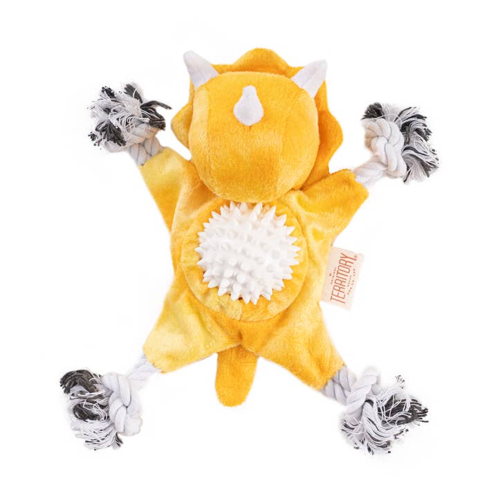 Territory Triceratops 2-in-1 Fetch Tug Dog Toy and other Purchase Wholesale fetch. Free Returns & Net 60 Terms on Faire trending on Faire.