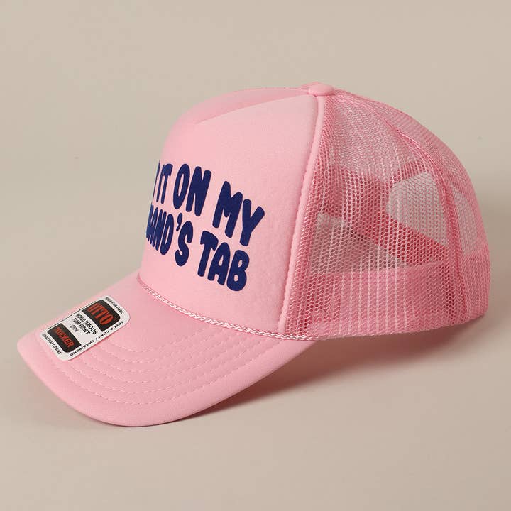 Fashion City - Wholesale Trucker Hat - Women's - Put It On My Husband's Tab Mesh Back Foam Trucker Hat16