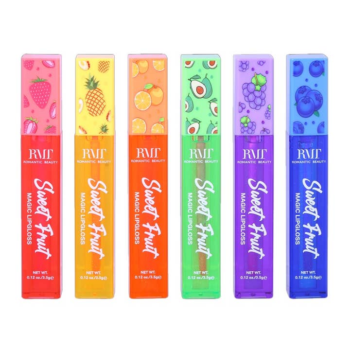 PINEAPPLE Beauty – wholesale Lip-gloss – Romantic Beauty L7221 Sweet Fruit Magic Lip Gloss - 24pc