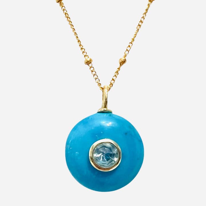 Collana con Pendente in Howlite Topanga per la vendita all'ingrosso da parte di Sissy Yates Designs