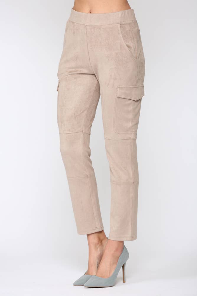 Joh Apparel - Wholesale Pants - Women's - Amber Stretch Suede Cargo Pant3