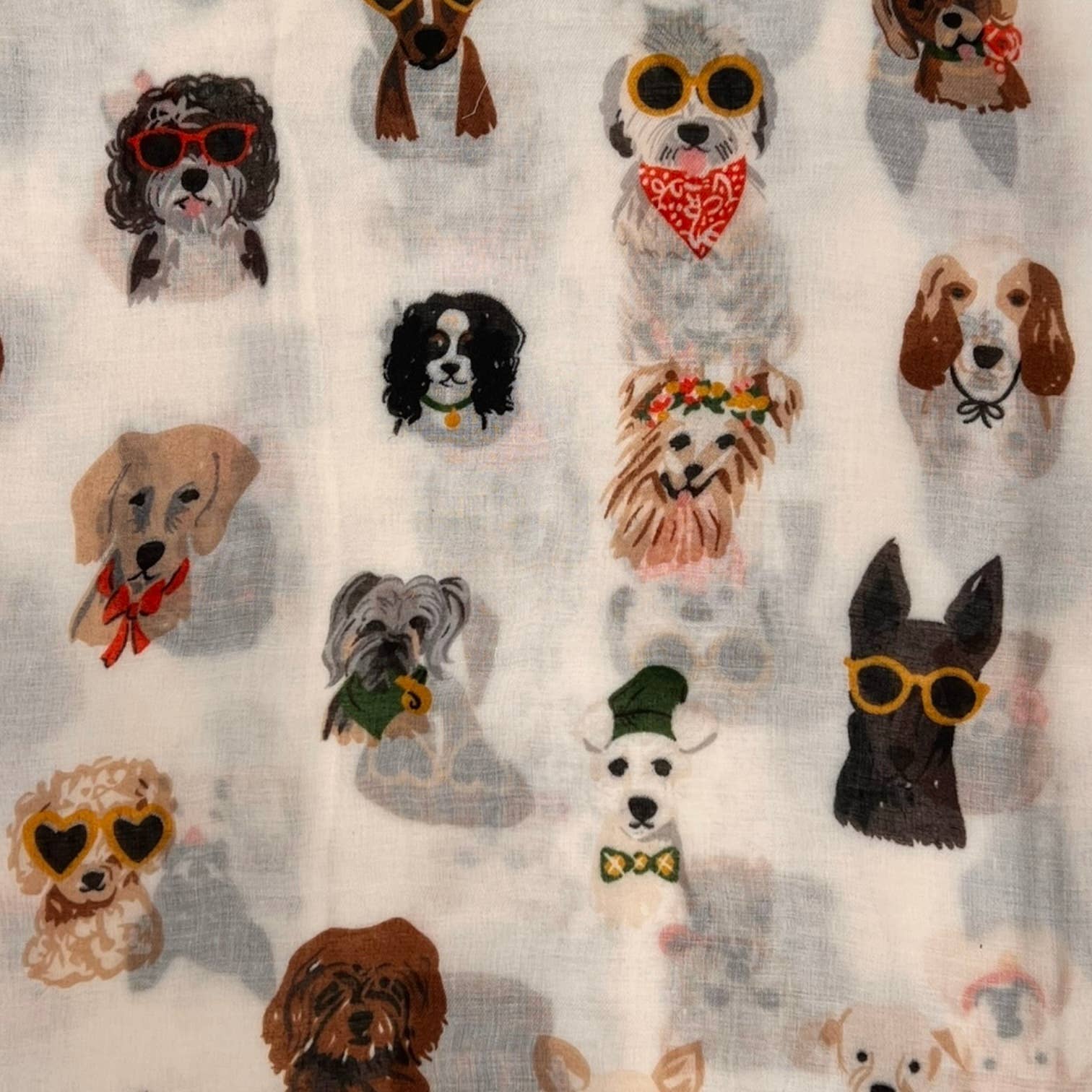 London Scarves - Wholesale Scarf - Women's - Dogs Print Wearing Accessories
8