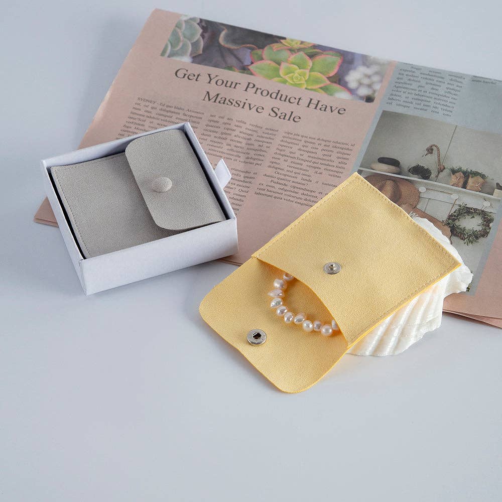 ZaraJewellery - Wholesale Gift Bag - Wholesale jewelry Pouch - Envelope with Button Pouch Logo Cu8