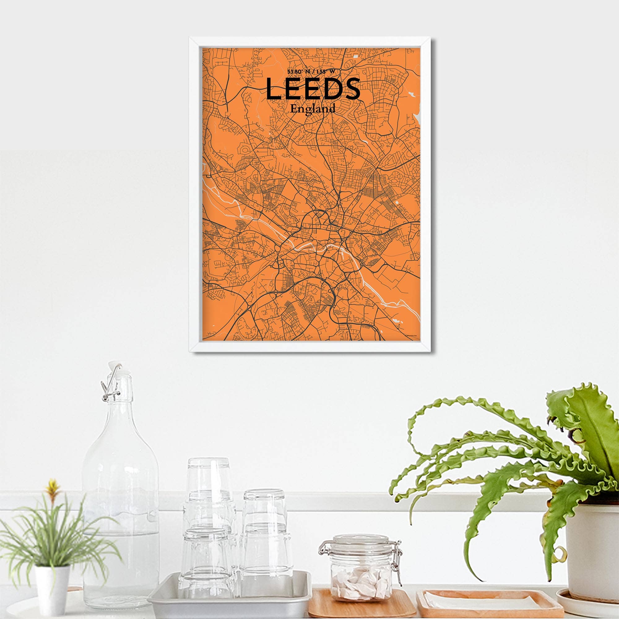 OurPoster.com – wholesale Poster – Leeds karta affisch22