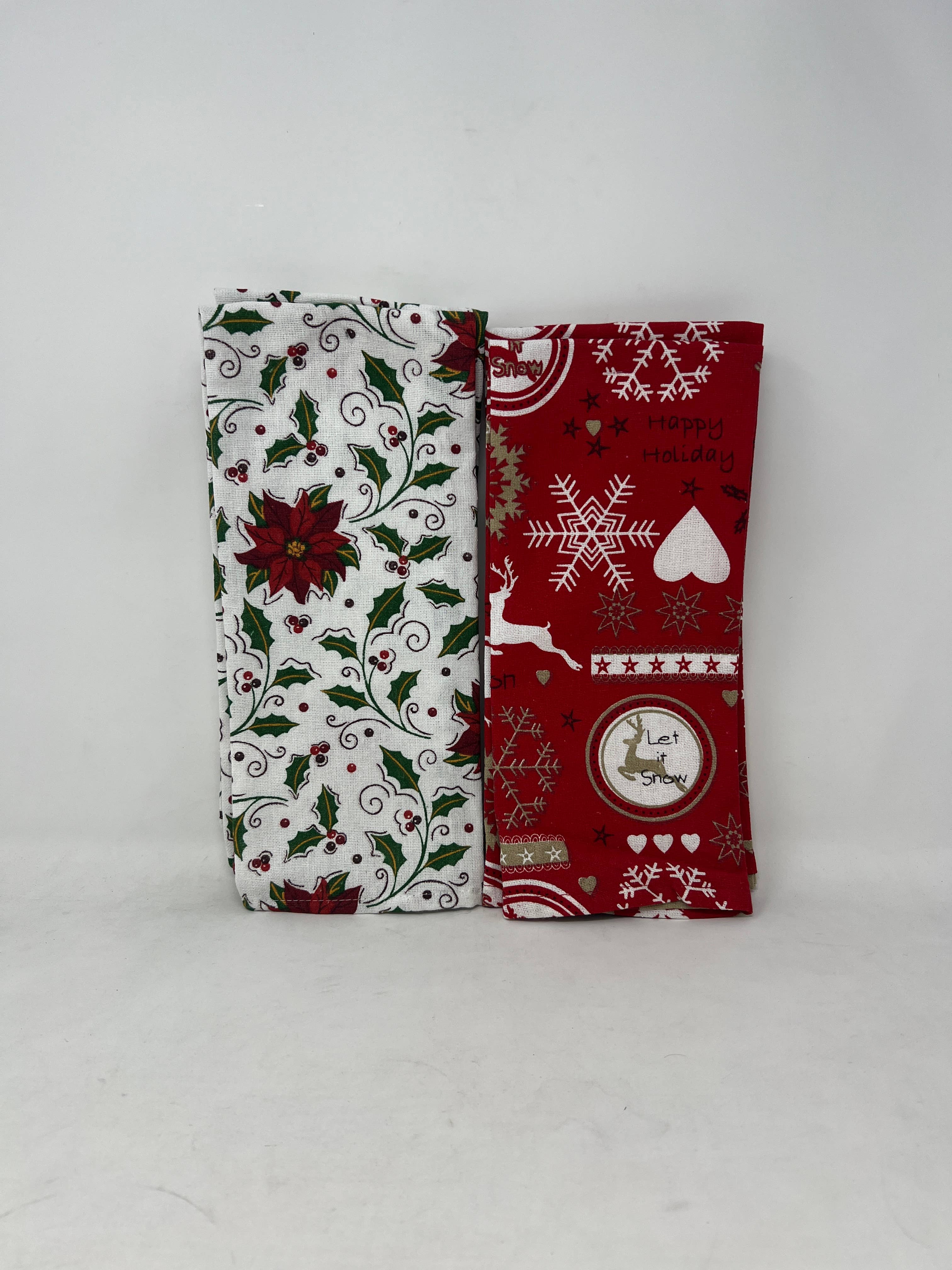 USA HomeMax - Wholesale Christmas Decoration - 2pk Christmas Kitchen Towel