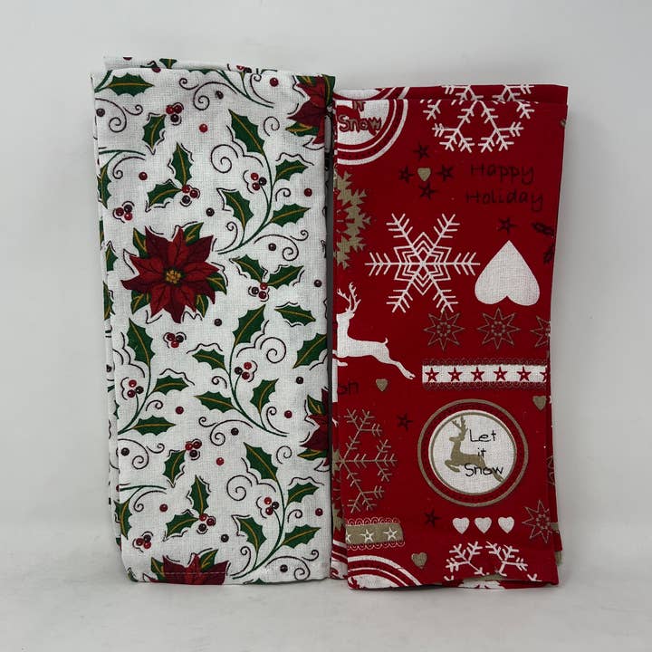 USA HomeMax - Wholesale Christmas Decoration - 2pk Christmas Kitchen Towel0