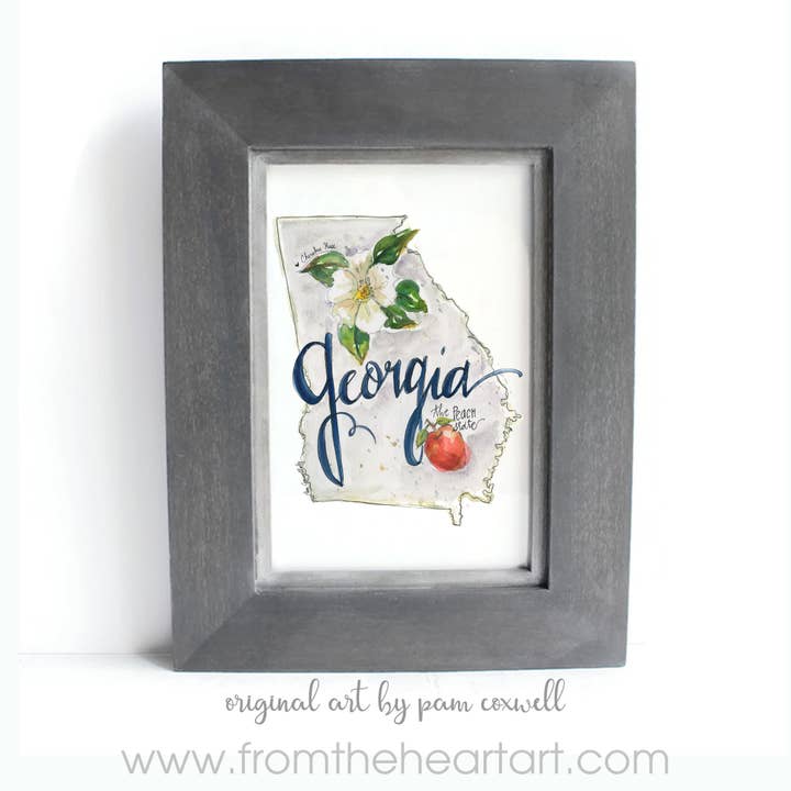 Georgia Imprimer pour la vente par From The Heart Art