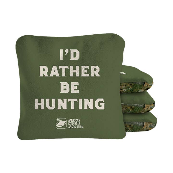 I'd Rather Be Hunting Synergy Pro Cornhole Bags for wholesale by American Cornhole Association
