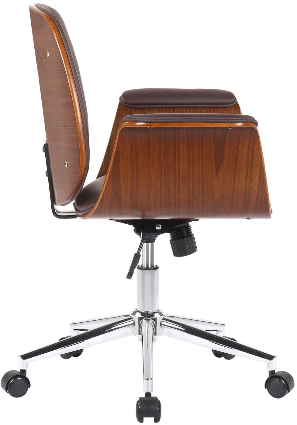 Viborr - Wholesale Chair - Kemberg office armchair - Walnut and chrome steel5
