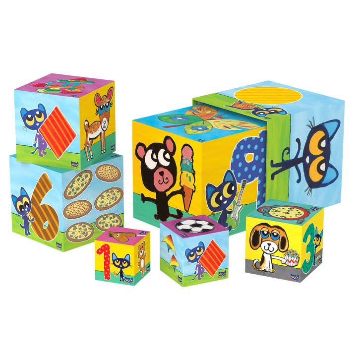 The Learning Journey - Wholesale Stacking Game - Pete the Cat’s Stacking Blocks featuring Pete The Kitty- NEW1