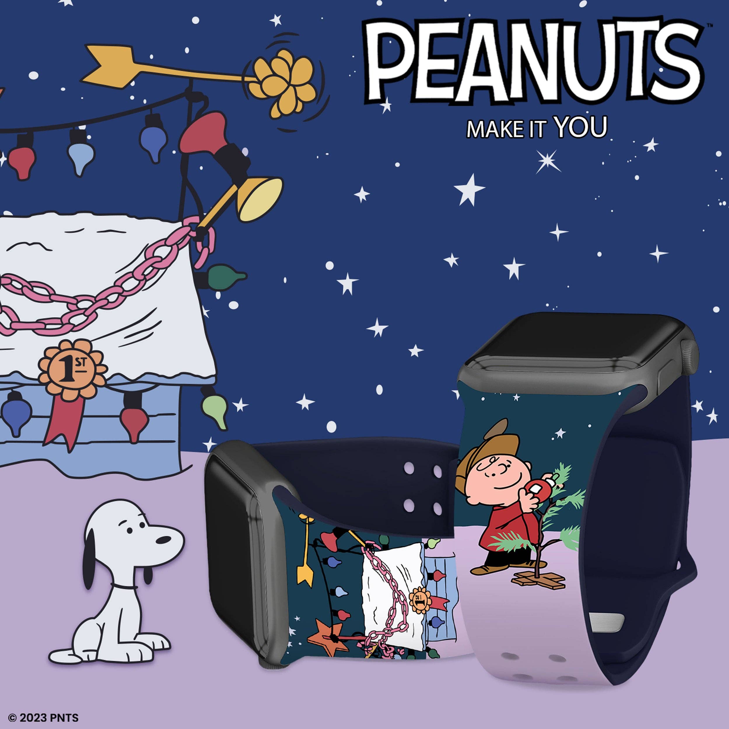 Affinity Bands – wholesale Watch band/strap – Women's – Peanuts Charlie Brown Christmas HD Apple Watch Band10