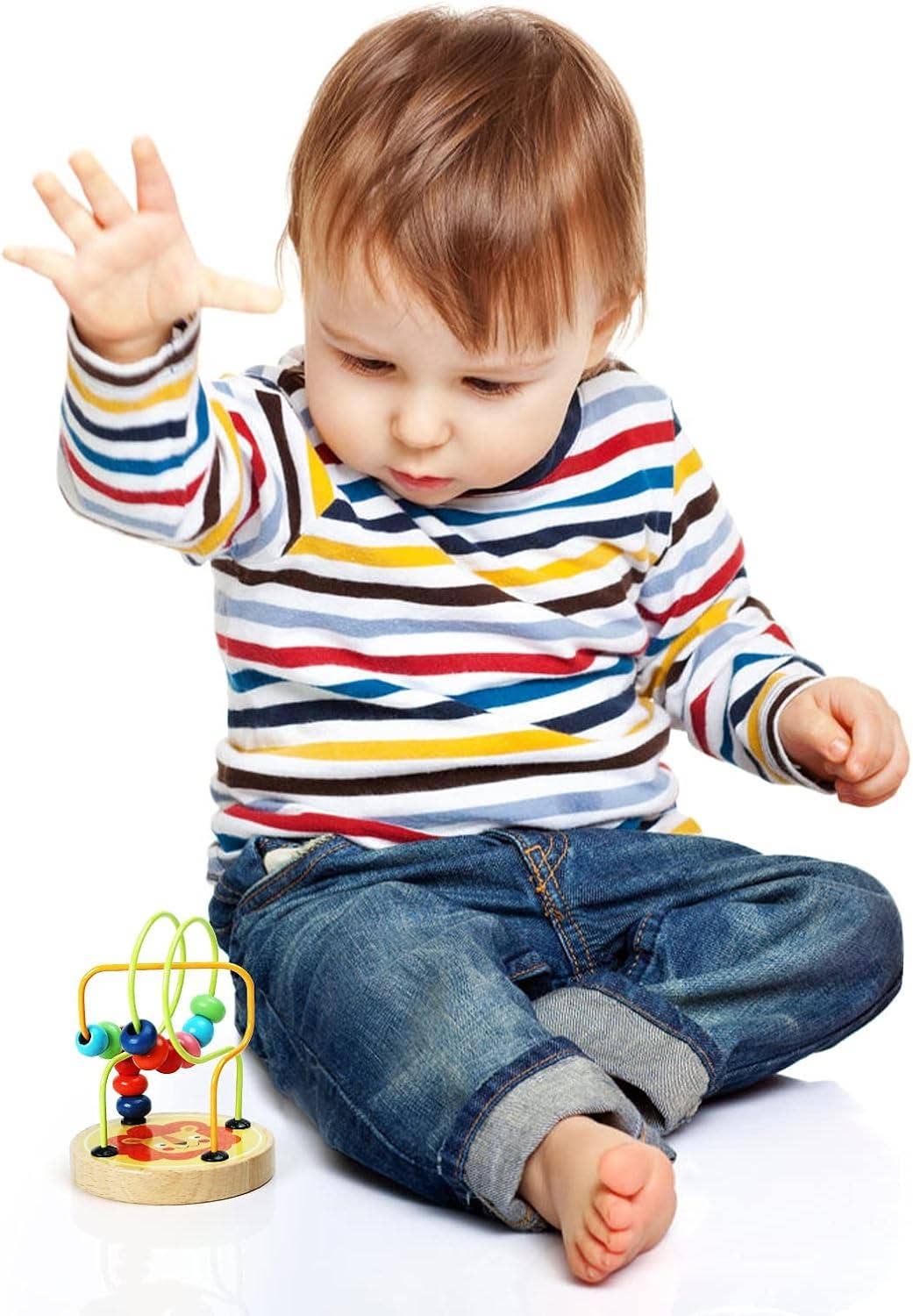 VIGOR - Wholesale Wood Toy - Kids - Perfect Gift Bead Maze Toy for Toddlers Wooden Colorful Roll5