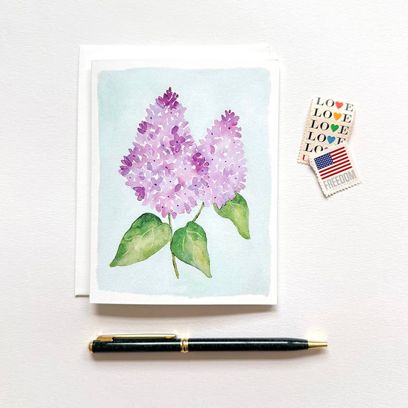 Kathryn Voss Design - Wholesale Everyday Greeting Card - Lilac Greeting Card1