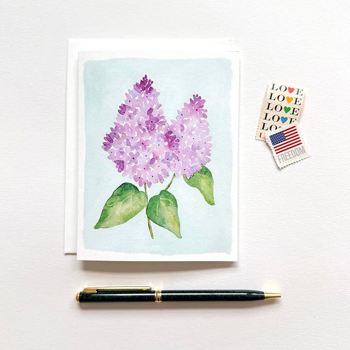 Kathryn Voss Design - Wholesale Everyday Greeting Card - Lilac Greeting Card1