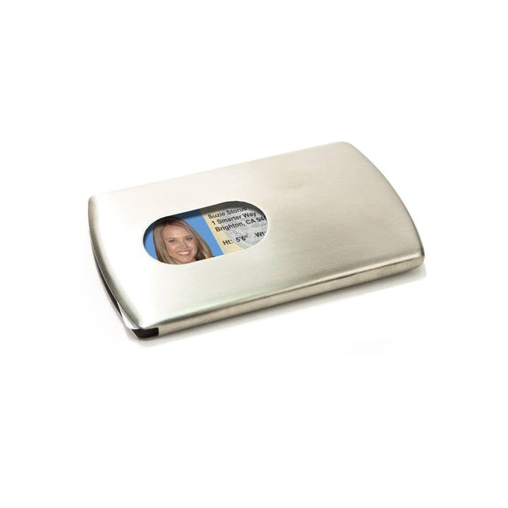 Storus – Großhandel Kartenetui – Unisex – Smartcard-Etui Metall - Gebürstetes Metall