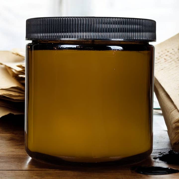 Book Scented No Label Luxury Coconut Wax Candle Amber 12 oz for wholesale by The Forest Deep