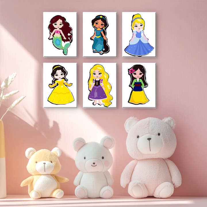 Sagodrottningar 6-pack Mini Måla-efter-nummer Kit för wholesale av Paint Your Numbers