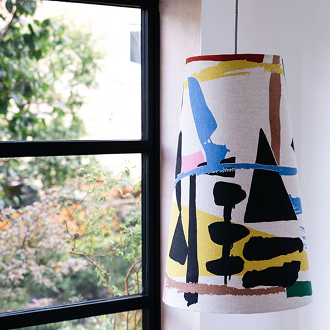 Laura Slater – wholesale Lampshade – Kibbo- Primary- Diam 25 x 35 h 60 cm- Large Shade2