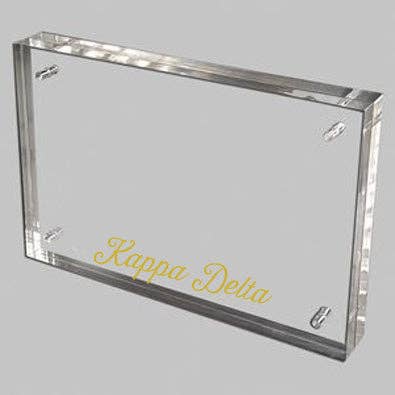 Over The Moon Greek - Wholesale Picture Frame - Sorority Acrylic Frame with Gold Foil Lettering12