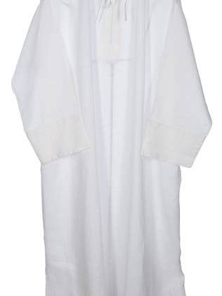 Cravate classique en lin Alb #3287 pour la vente par mds