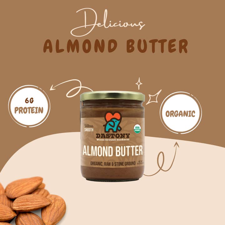 Windy City Organics - Wholesale Nut Butter - Organic Raw Almond Butter, 16 oz4