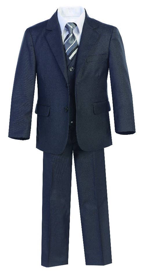 b-one inc - Vendita all'ingrosso Completo elegante - Bambini - Completo elegante slim fit 5 pezzi per bambini 2T-14 BY-0194