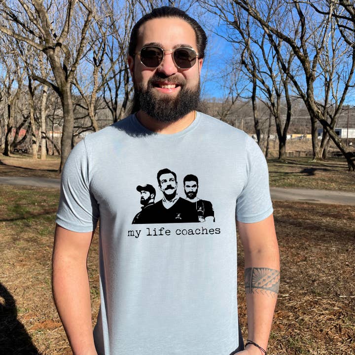 Moonlight Makers - Wholesale Screen Printed T-Shirt - Men's - My Life Coaches - Men's Tee - Ted Lasso, Roy Kent