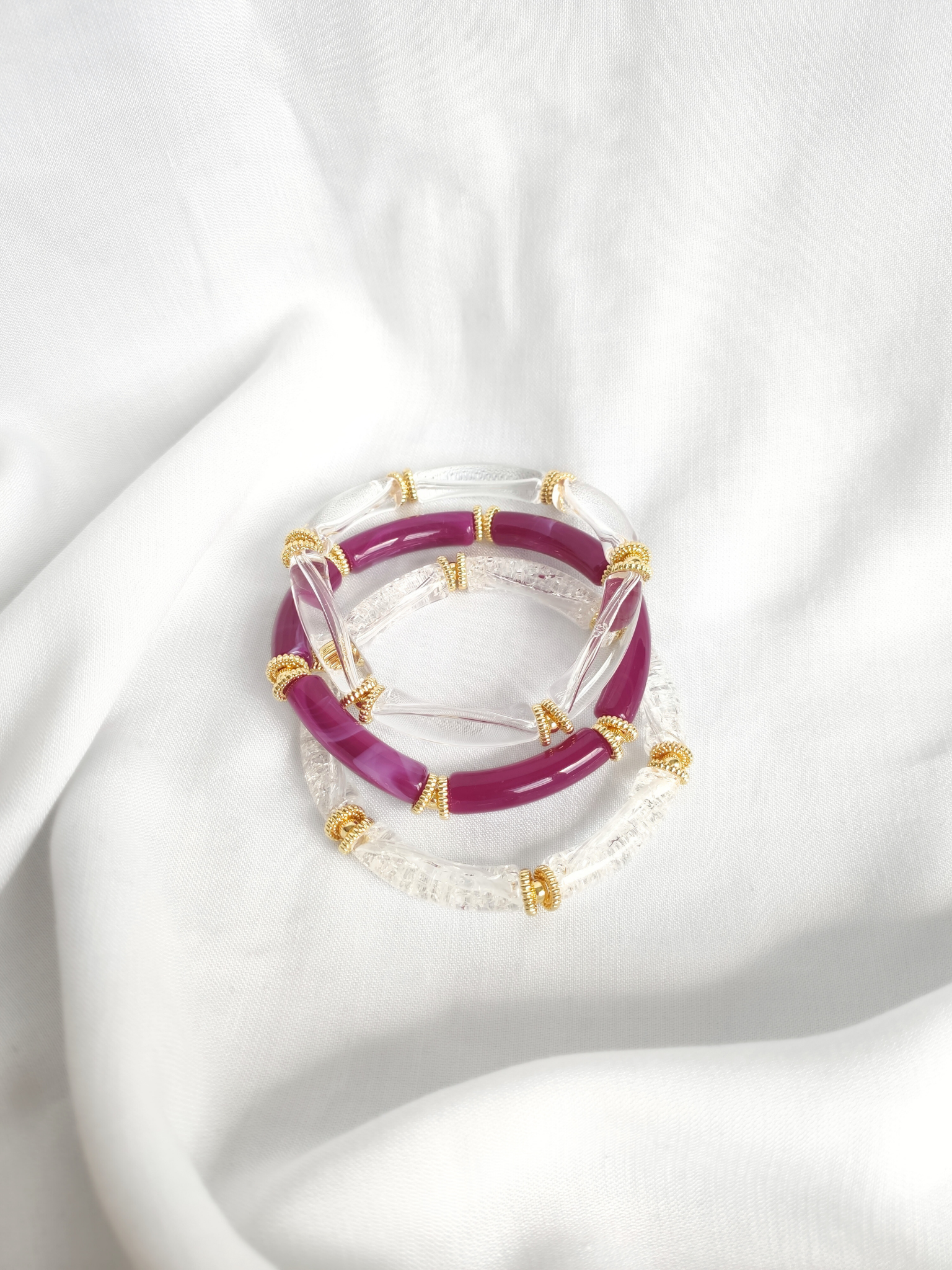 L'Atelier d'Artémis - Venta al por mayor Pulsera de cuentas - Pulsera elástica SALMA10