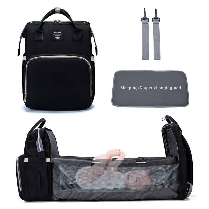 NEW PORTABLE FOLDING CRIB MOMMY BAG_CWAB2229 for wholesale by ACCITY