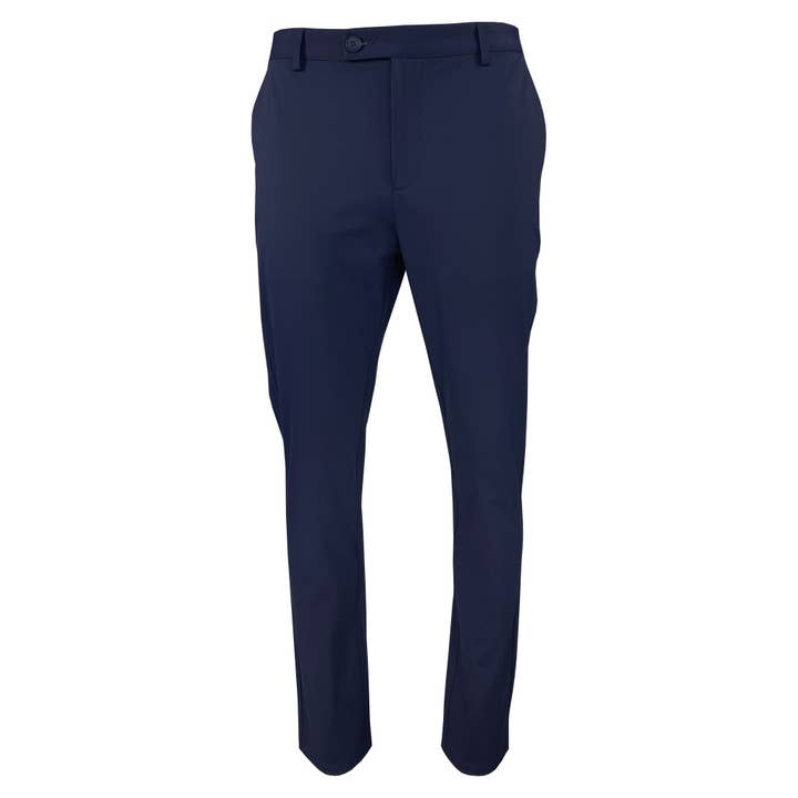 Pantalon technique droit slim « Navy » pour la vente par Boston Scott Golf Apparel