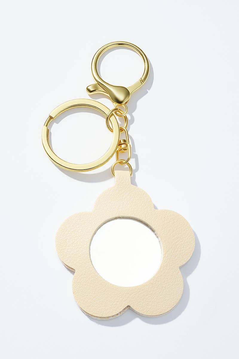BYREN | ÉLINE L'ATELIER - Wholesale Keychain - Women's - Bag charm and keychain Mirror flower PC422