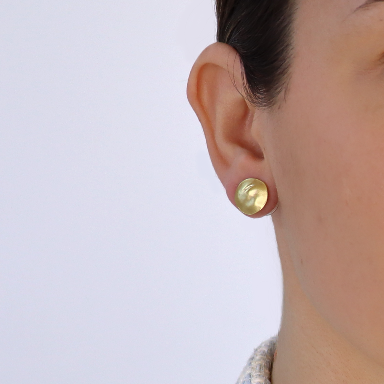 KARINE SULTAN - Wholesale Stud/Post Earrings - Round Shell Stud4
