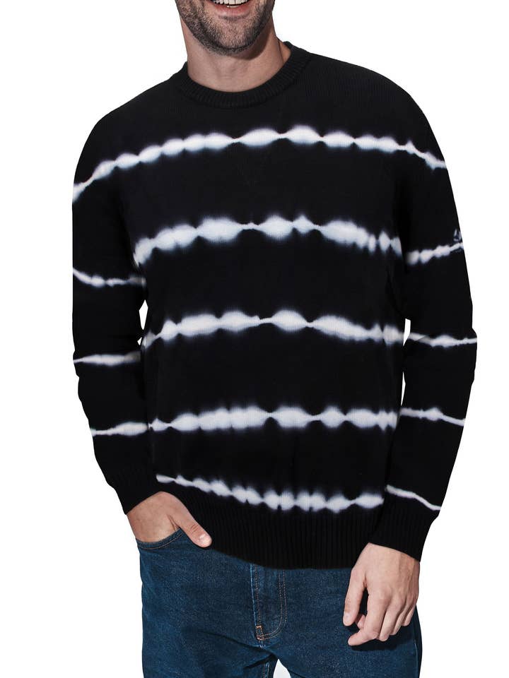 Pullover Crewneck Tie Dye Fashion Sweater for wholesale by X-Ray Jeans