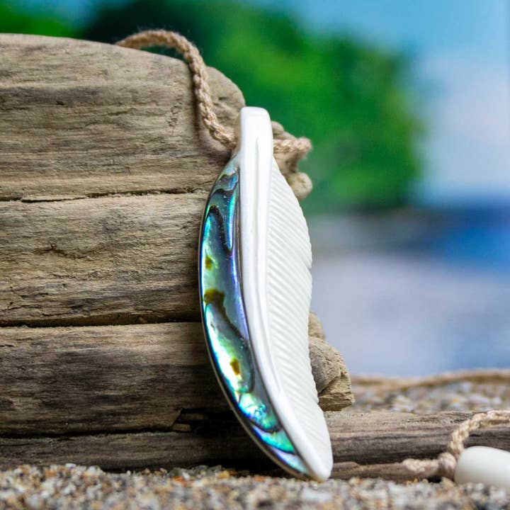 Abalone Feather for wholesale by Bali Necklaces