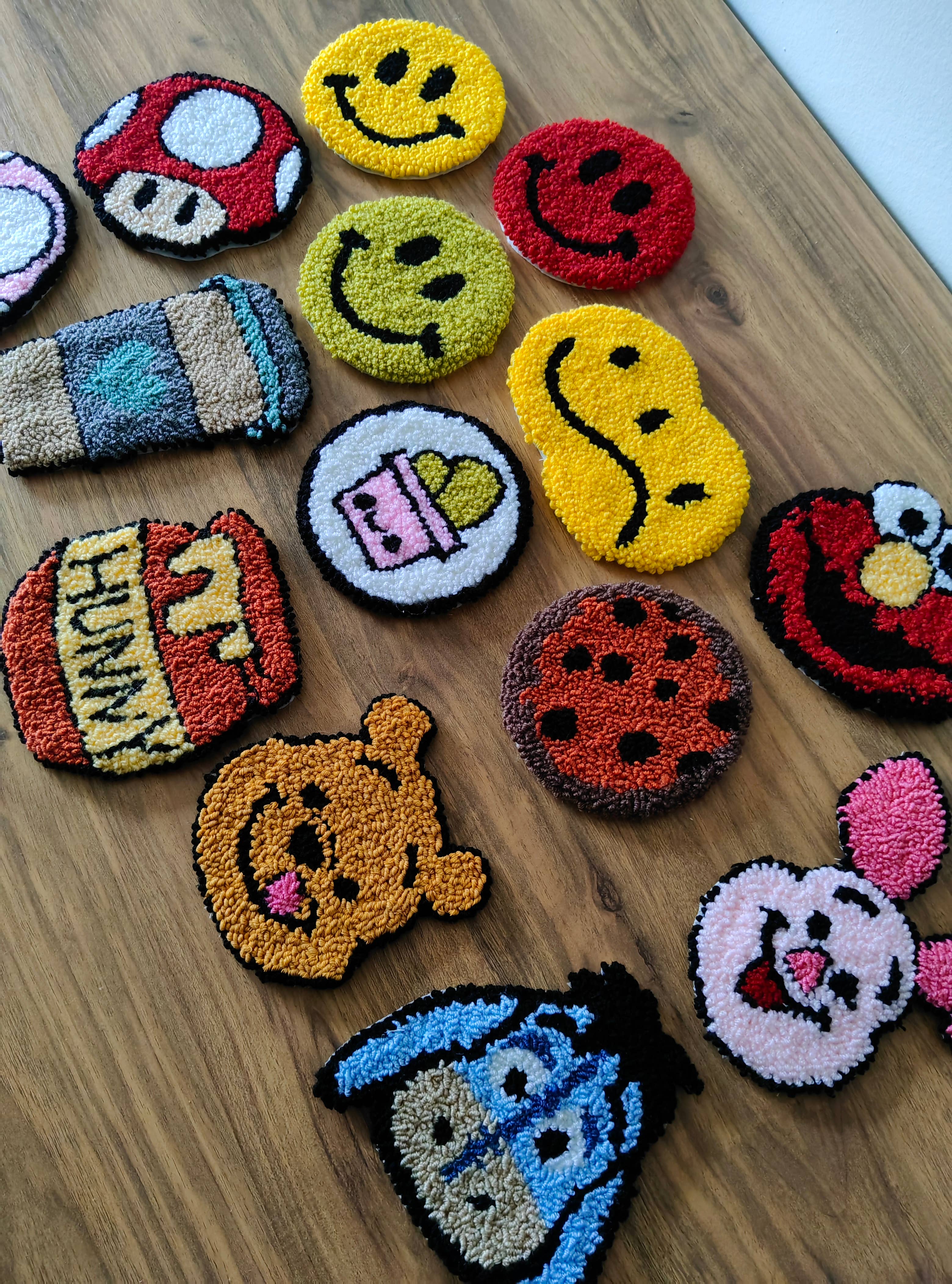 despinacrafting - Wholesale Coasters - Punch Needle Mug Rug, Coffee Coaster1