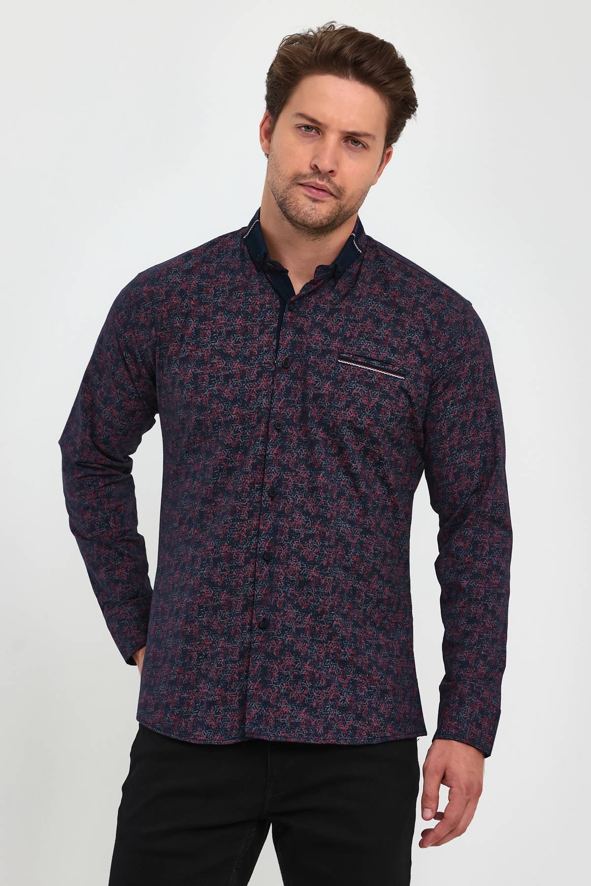 JU GROUP - Wholesale Button Down Shirt - Men's - 21818 - MEN'S CLUB JU SHIRT6