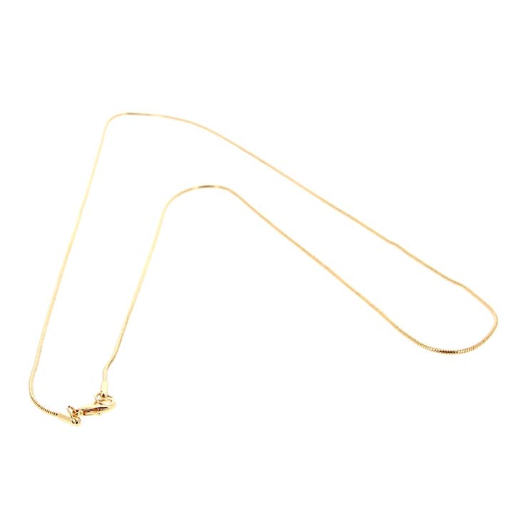 Rostfritt stål kedja Guldpläterad 60 cm Diameter 1,5 mm för wholesale av Artisans de Madagascar