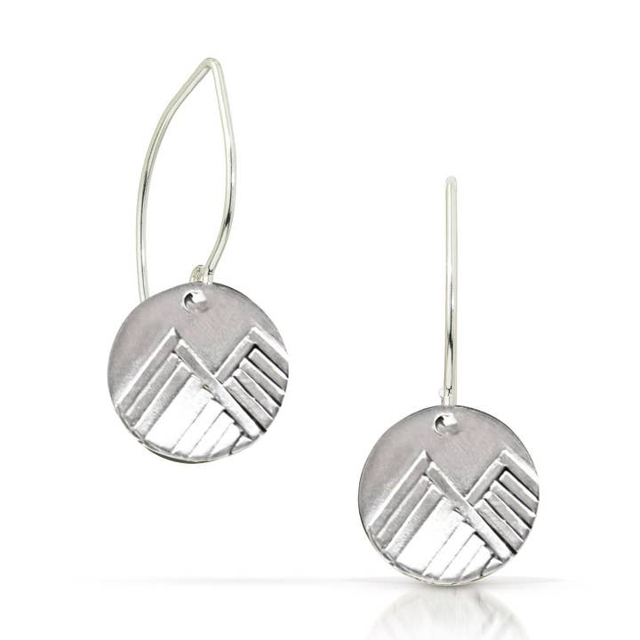 Silver Mountain Earrings for wholesale by Jen Lesea Designs