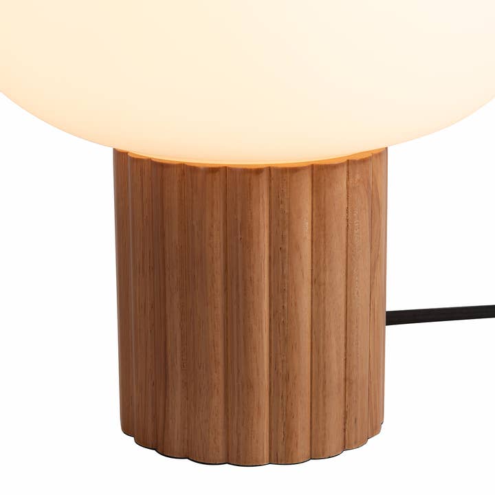 Nova of California - Wholesale Accent/Desk Lamp - Table Lamp Tambo 15" Ash Brass Opal Glass4