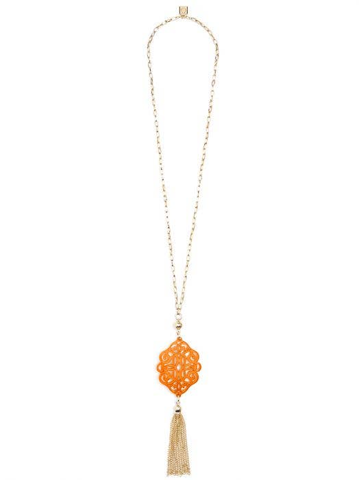 ZENZII Jewelry - Vendita all'ingrosso Collana con ciondolo/pendaglio - Regal - Collana con ciondolo in resina acrilica e nappa20