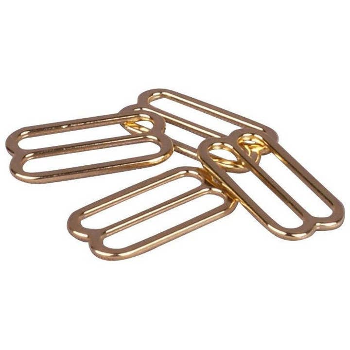 Sliders in Gold (nickel Free) 7 Sizes for wholesale by Allied Trimmings