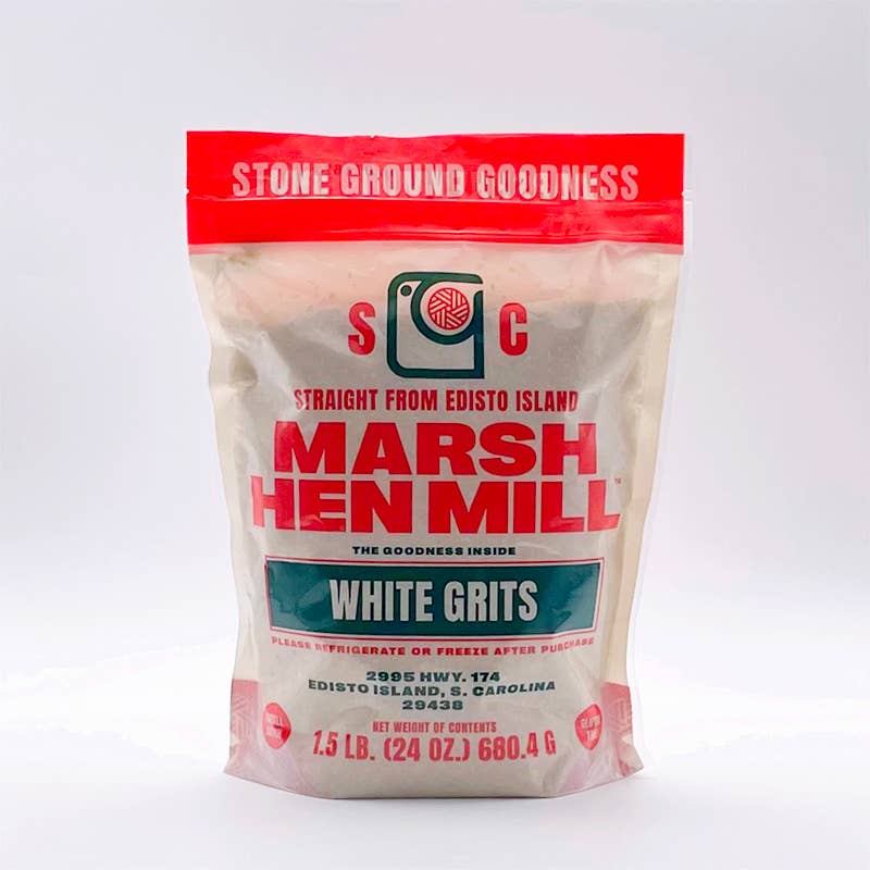 Marsh Hen Mill - Wholesale Grits - White Grits 1.5 lb (12 Pack Case)1