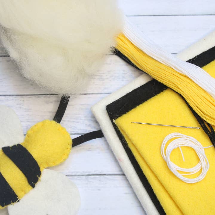 Crafty You Crafty Me - Wholesale Craft Sewing Kit - Bee Felt Garland Craft Sewing Kit - Made in the UK4