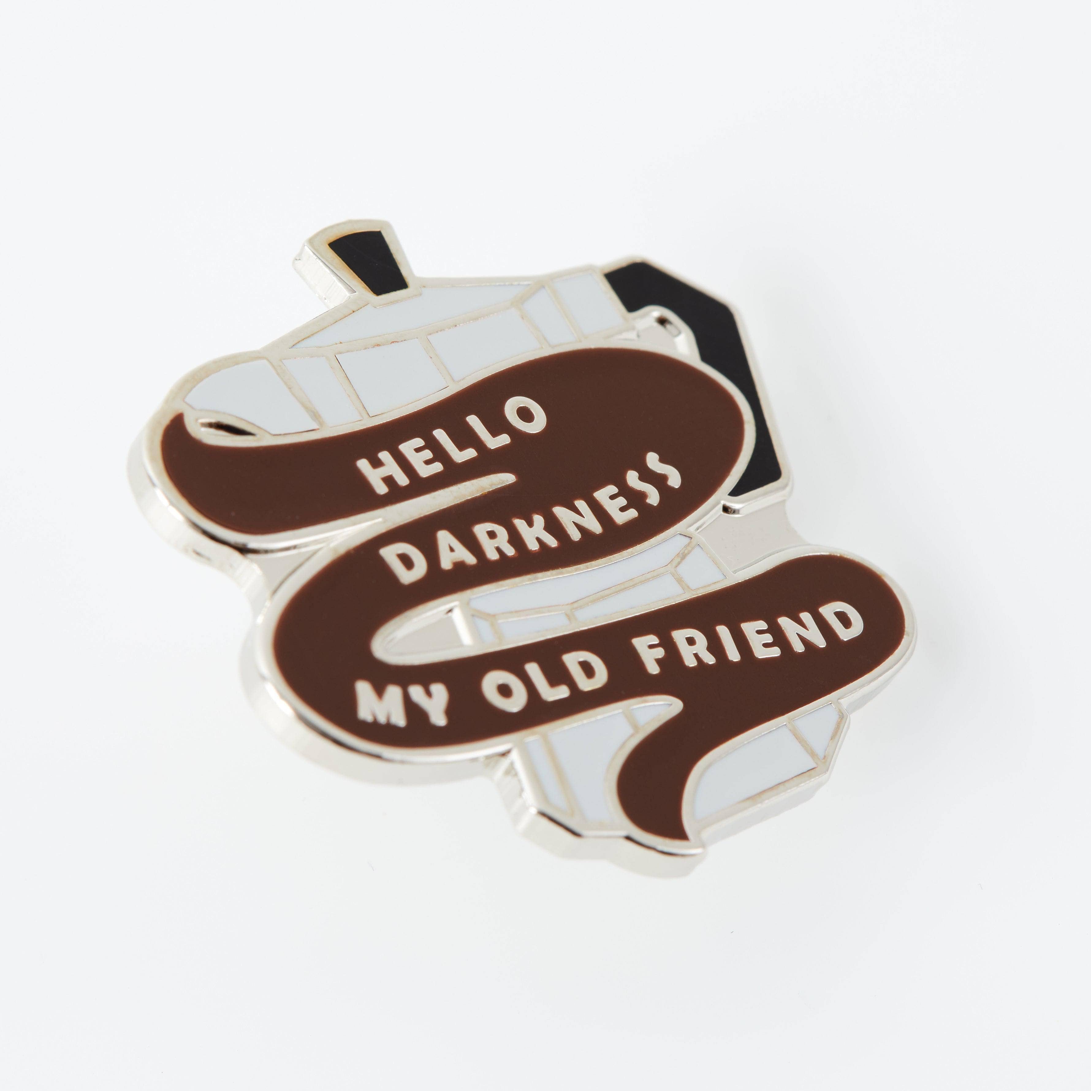 Punky Pins - Wholesale Lapel pin/button - Hello Darkness Coffee  Enamel Pin2