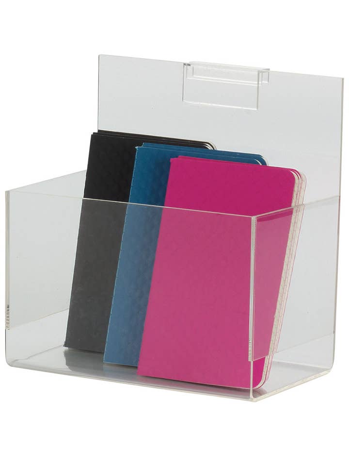 Acrylic Single Display Bin For Slatwall Or Wire Grid for wholesale by Store Supply Warehouse