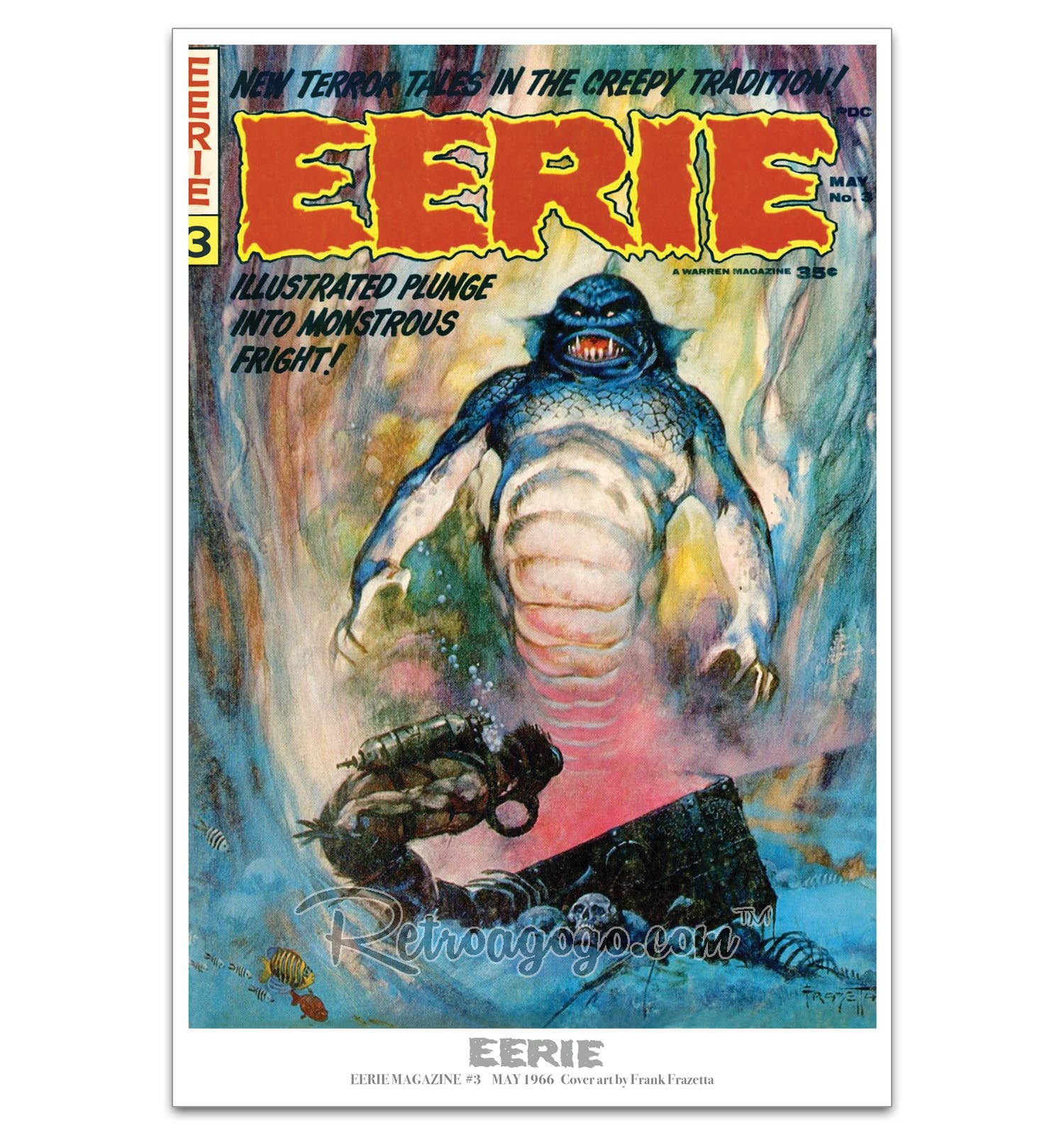 Retro-a-go-go! – Großhandel Kunstdruck – Unheimlicher Magazin-Coverdruck Nr. 30